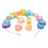 (Fruit Vegetables) Wooden Beads Stringing Toy Kids Educational 3