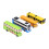(D) 4Pcs Alloy Bus Toys Set Educational Pull Back Vehicle 2