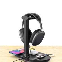 Portable 4 in 1 Charger Stand for Phone Earphones Watch & Headphones