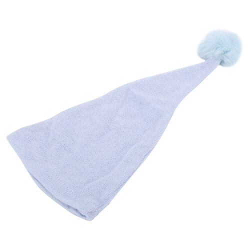 (Light Blue) Langschwanz-Pompon-Babyhut, 0-1 Monat, Hellbraun 1
