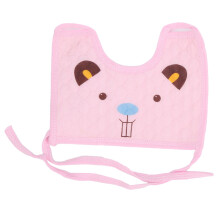 (Light Pink) Bavaglino cotone morbido per neonato rosa chiaro