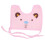 (Light Pink) Bavaglino cotone morbido per neonato rosa chiaro 1