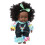 (Q8‑048C) Lebensechte Puppe Schwarze Haare Mädchen Spielzeug 5