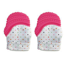 2Pcs Silicone Teething Mitt for Baby
