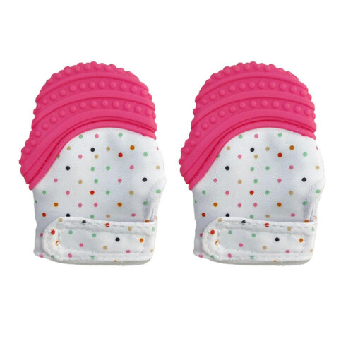2Pcs Silicone Teething Mitt for Baby