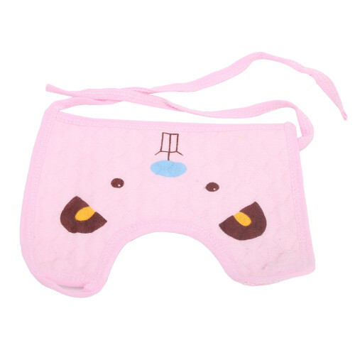(Light Pink) Bavaglino cotone morbido per neonato rosa chiaro 1