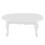 Mini Coffee Table 1:12 Teatable Miniature White 3