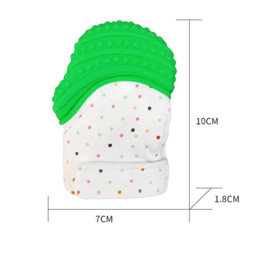 2Pcs Silicone Teething Mitt for Baby 1