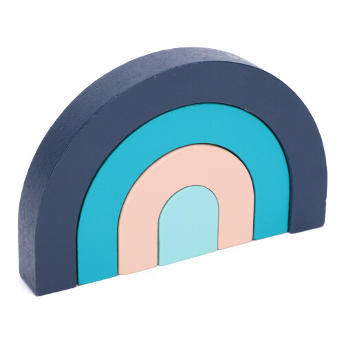 (Blue) Blocchi Impilabili Colorati Gioco Educativo 1