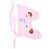 (Light Pink) Bavaglino cotone morbido per neonato rosa chiaro 3