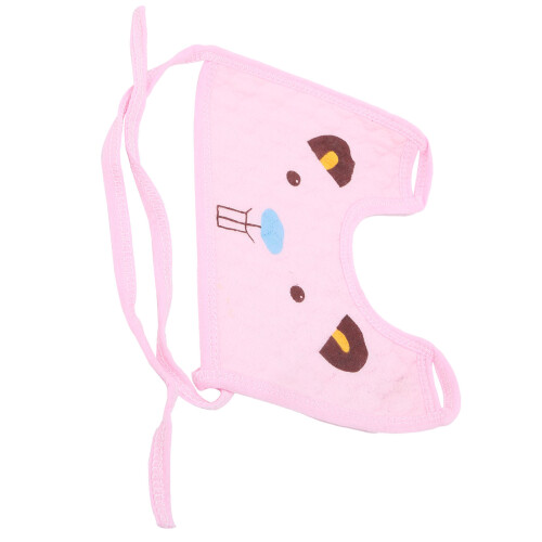 (Light Pink) Bavaglino cotone morbido per neonato rosa chiaro 2