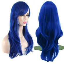 Colorful 70cm long curly wig