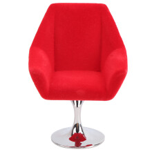 (Red) Mini-Sessel 1:12 Puppenhaus drehbar Moosbespannt Gelb