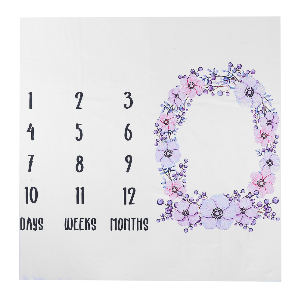 Flower Pattern Newborn Baby Photography Growth Record Cloth