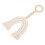 (White) Houten hangend ornament met kwast 5