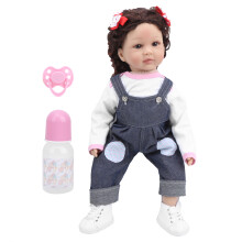 60cm Vinyl-Baby-Puppe mit Locken Mode-Spielzeug
