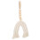 (White) Houten hangend ornament met kwast 4