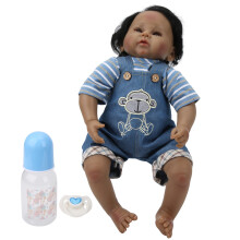 50cm Realistische Reborn-Puppe, dunkle Haut