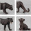 5x Schwarzer Panther Plüschfigur - Waldtier-Modelle 3