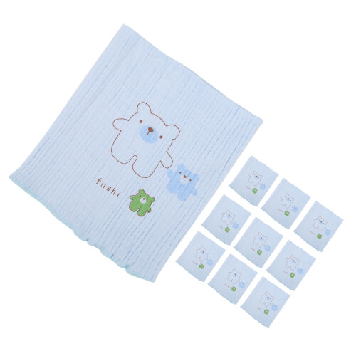 (Blue) Toddler Double-Layer Thick Cotton Abdominal Belt 2