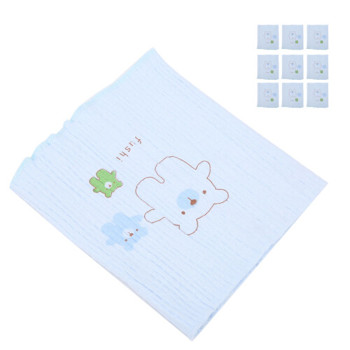 (Blue) Toddler Double-Layer Thick Cotton Abdominal Belt 1