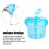 3-Section Milk Powder Dispenser Travel Container 3
