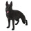 (884) Deutscher Schäferhund Modell Ornament Hochsimulation 3