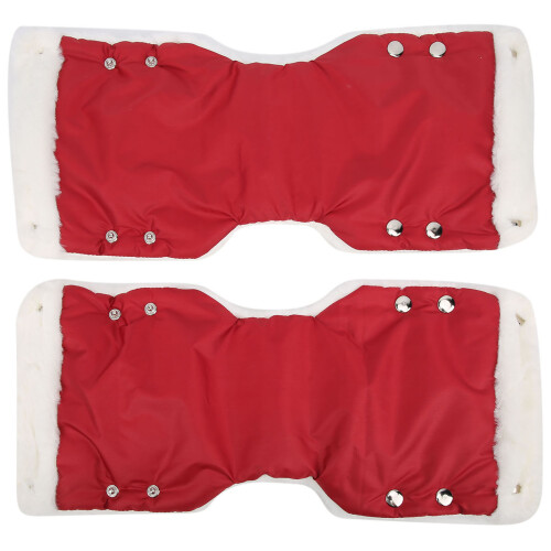 (Red) Guanti Carrello Bebe Impermeabili Argento