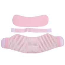 (Pink L) Maternity Support Belt Ademend Verstelbaar Roze