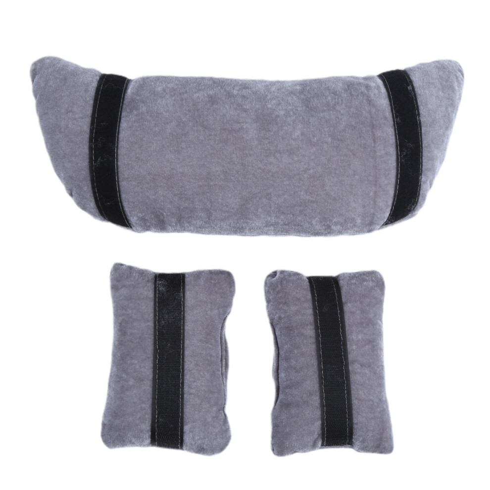 (Gray) Newborn Photography Props Velvet Baby Pillow Photo Shoot Gray