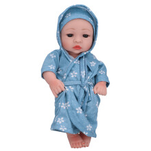 (Q10-07) 25cm Simulation Vinyl Bath Reborn Doll Q10-07