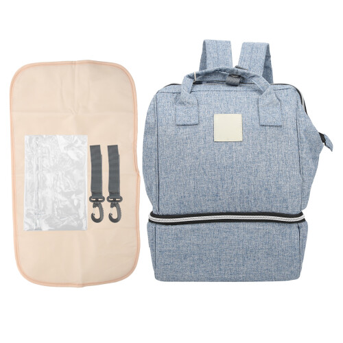 (Denim Blue) Maternity Diaper Bag Waterproof Lightweight Changing Backpack