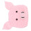 (Pink) Baby-Strickmütze mit Tiermotiven, Blau 4