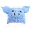 (Blue) Baby-Strickmütze mit Tiermotiven, Blau 5