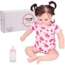 20-Zoll-Reborn-Baby-Puppe mit künstlichem Haar und Fütterungsset