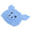(Blue) Baby-Strickmütze mit Tiermotiven, Blau 2
