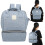 (Denim Blue) Maternity Diaper Bag Waterproof Lightweight Changing Backpack 4