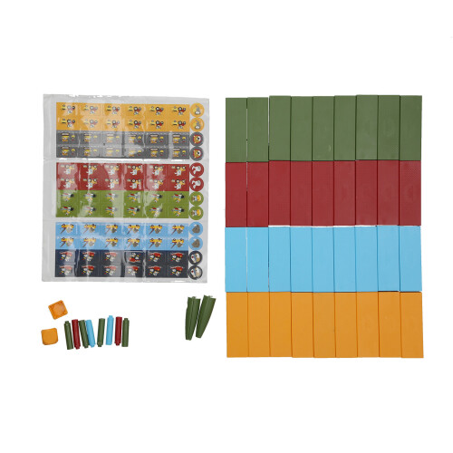 (Blocks Stacking Game) Desktop Stacking Blocks Colorful Balancing Educational Toy