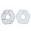 (Cloud Type) 2pcs Cotton Drooling Bibs Cute Cloud Print Absorbent Baby 1