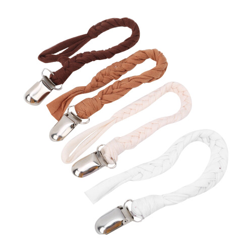 (Style 2) 4x Baby Strick Schnullerkette Tragbar Stil 2 2