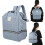 (Denim Blue) Maternity Diaper Bag Waterproof Lightweight Changing Backpack 5