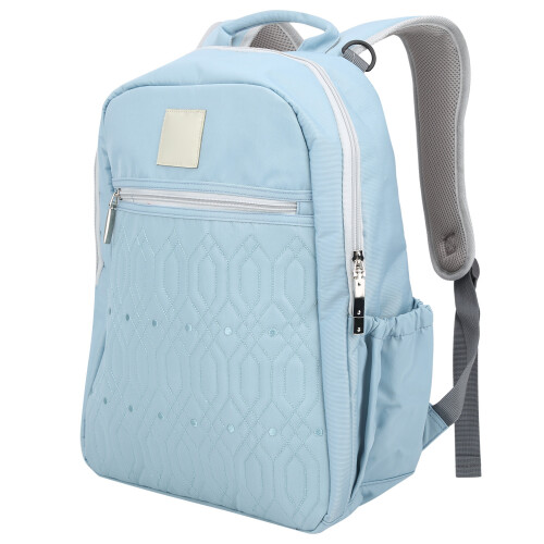(Blue) Portable Diaper Bag Large Capacity Waterproof Backpack Blue 1