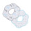 (Cloud Type) 2pcs Cotton Drooling Bibs Cute Cloud Print Absorbent Baby 3