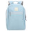 (Blue) Portable Diaper Bag Large Capacity Waterproof Backpack Blue 3