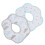 (Cloud Type) 2pcs Cotton Drooling Bibs Cute Cloud Print Absorbent Baby 2
