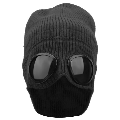 (Black) Wärmemütze mit Brille Sportkappe Rot 1