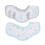 (Cloud Type) 2pcs Cotton Drooling Bibs Cute Cloud Print Absorbent Baby 4