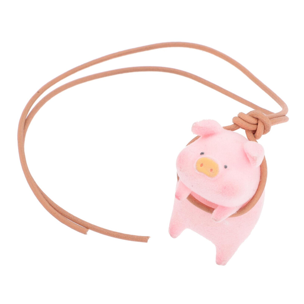 Car Hanging Pendant Cartoon Pig Rearview Mirror Ornament Plastic Car Interior Decor Pig Design 9105992850655