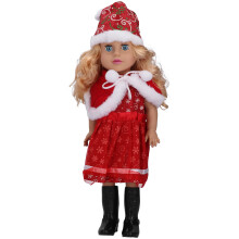 (Q18-205) 19inch Christmas Doll Set Curly Hair Baby Toy Kids Q18-205
