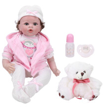 55cm Niedliche Pink-Reborn-Puppe Lebensechte Geschenkspielzeug